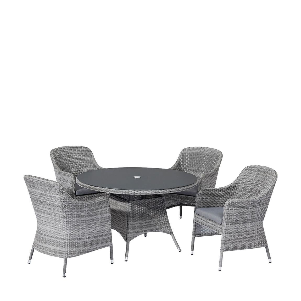 SAVE £294 - Santorini 4 Seat Round Dining Set main product photo