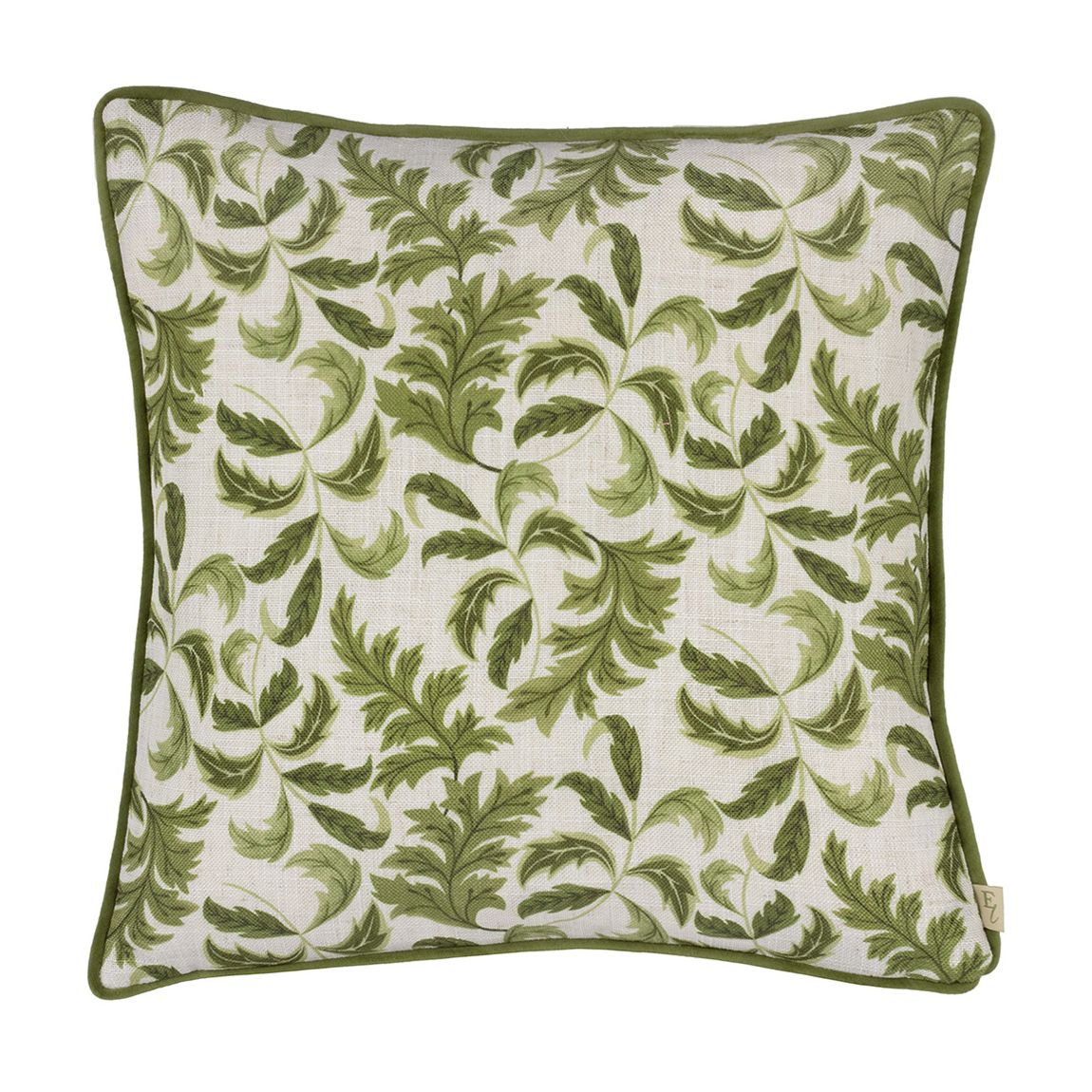 Chatsworth Topiary 43x43cm Cushion, Olive main product photo