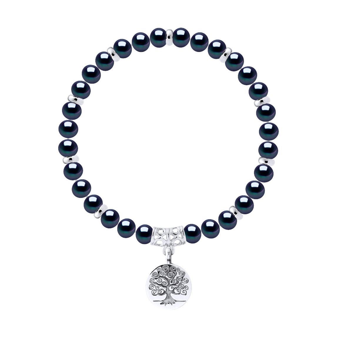 Black Tahiti Lucky Charm Tree Of Life Bracelet main product photo
