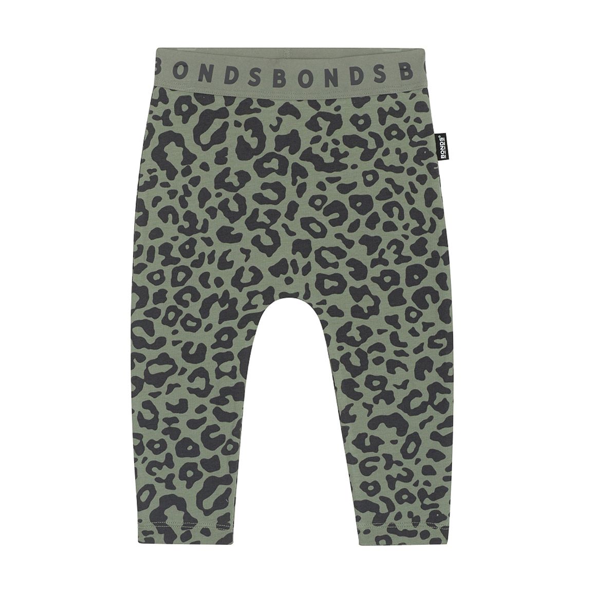 Grey Cotton Leopard Printed Leggings main product photo