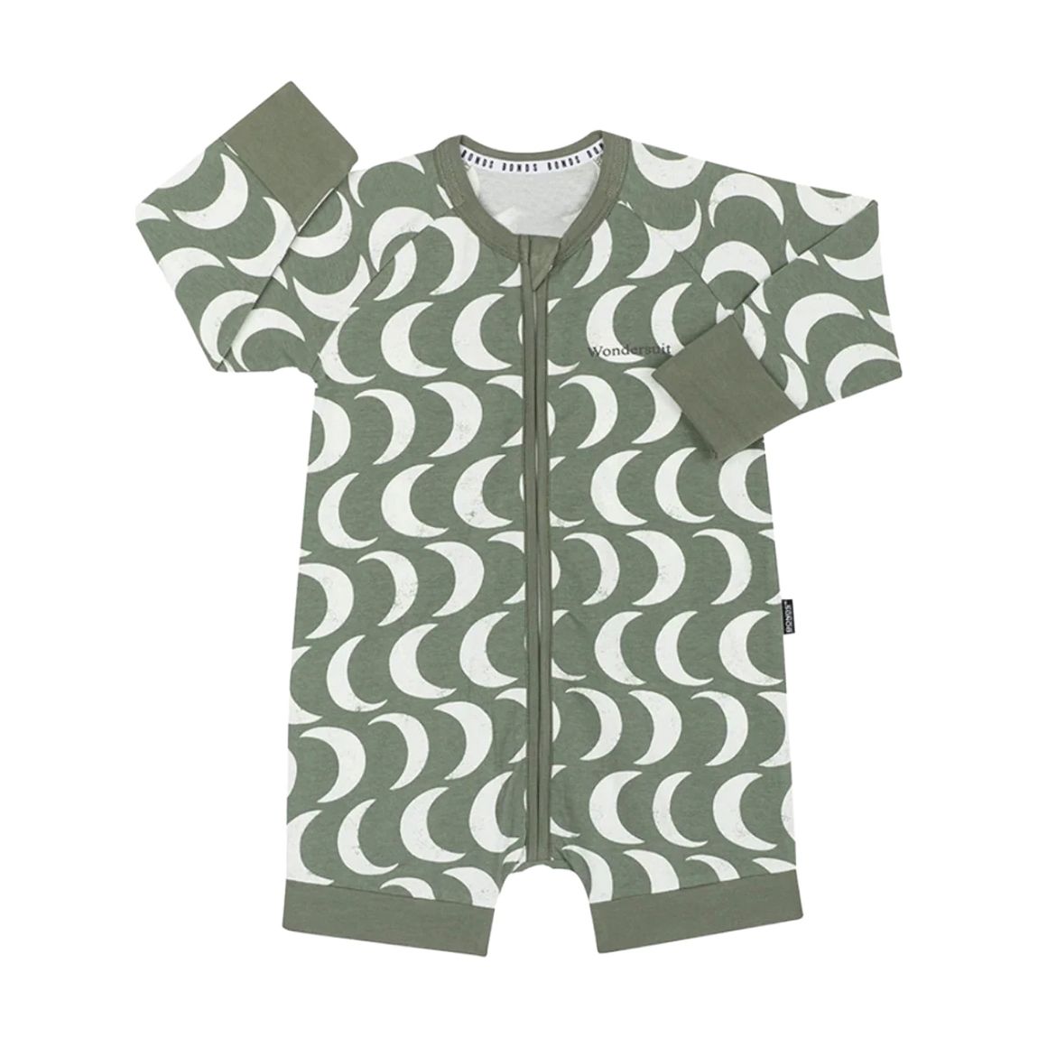 Khaki Cotton Zip Romper main product photo