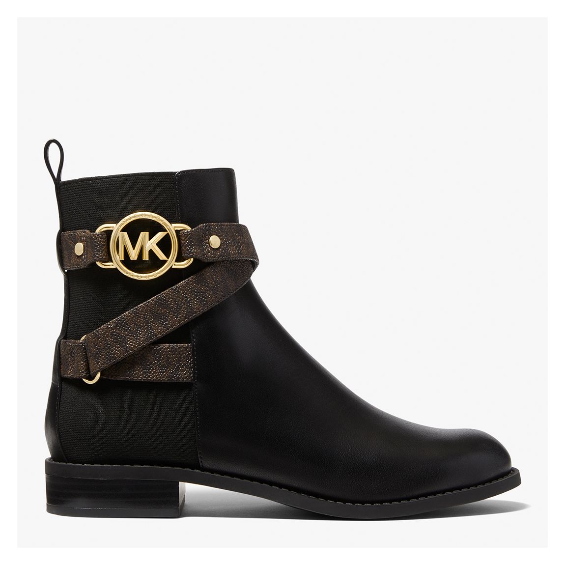 Black Rory branded-strap ankle boots main product photo