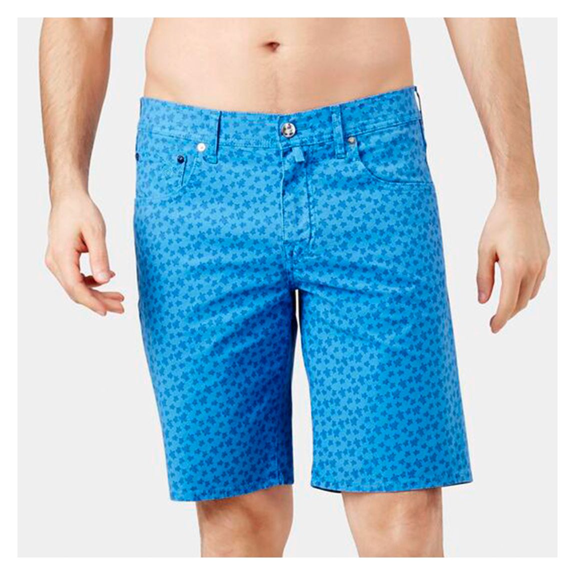 Blue Bermuda Garonne Cotton Shorts main product photo