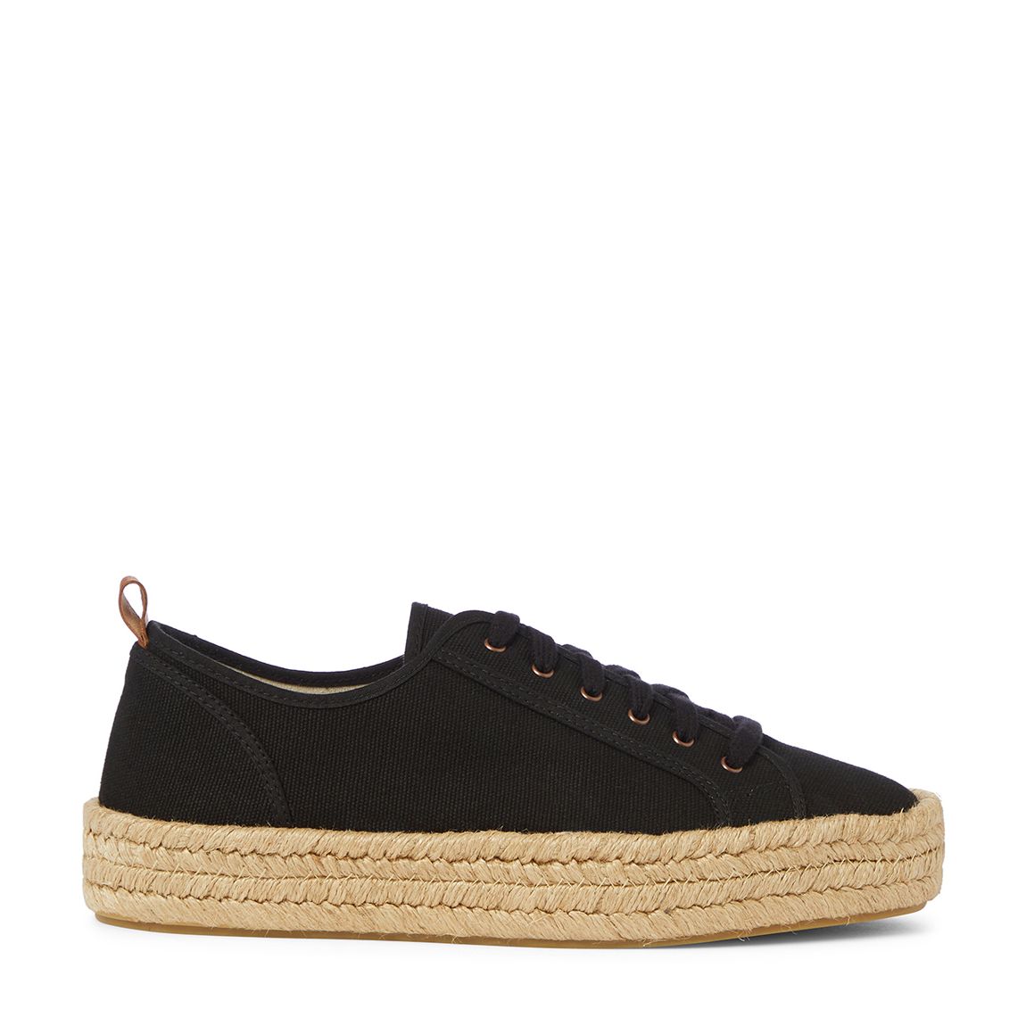 Black Canvas Espadrille Trainers main product photo
