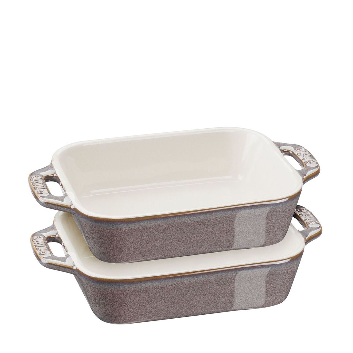 Set of 2 Ancient Grey Rectangular Oven Dishes main product photo