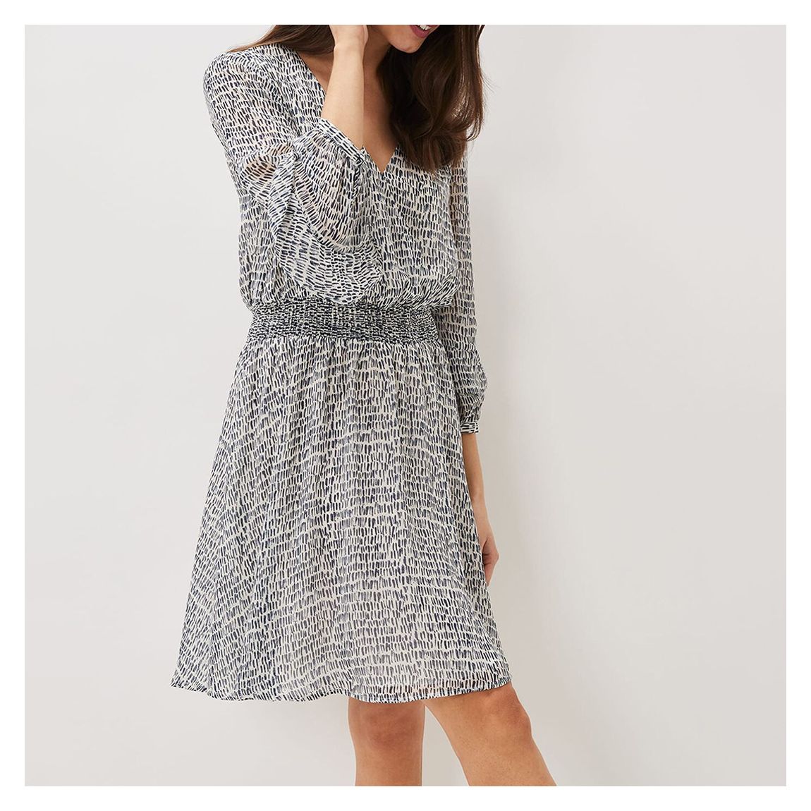Ivory Paige Abstract Print Mini Dress main product photo