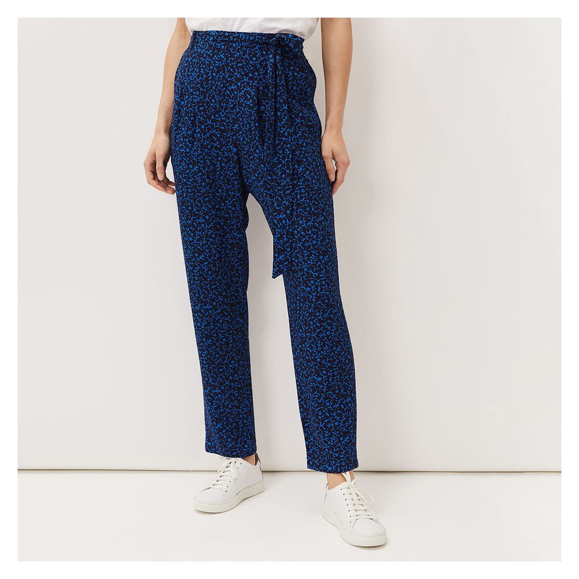 Blue Print Tapered Trousers main product photo