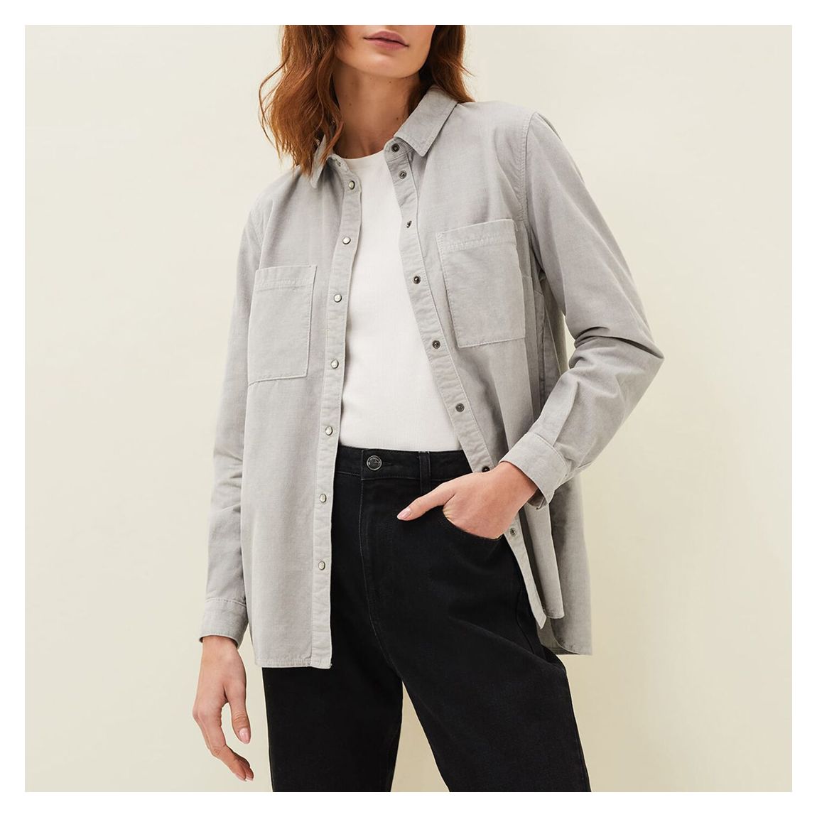 Grey Peggie Oversized Shirt main product photo