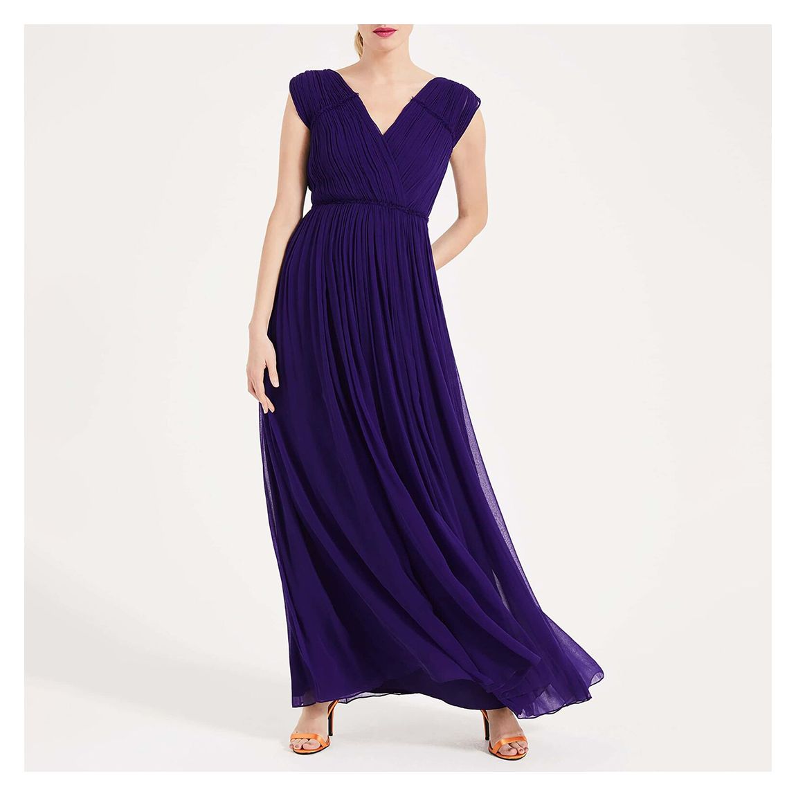 Purple Marion Crinkle Maxi Dress main product photo