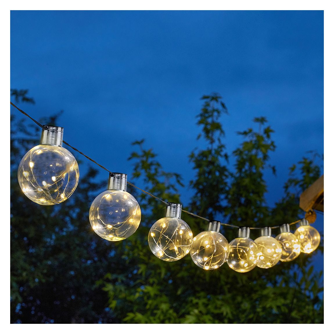 Set of 10 365 Firefly Orb Solar String Lights main product photo