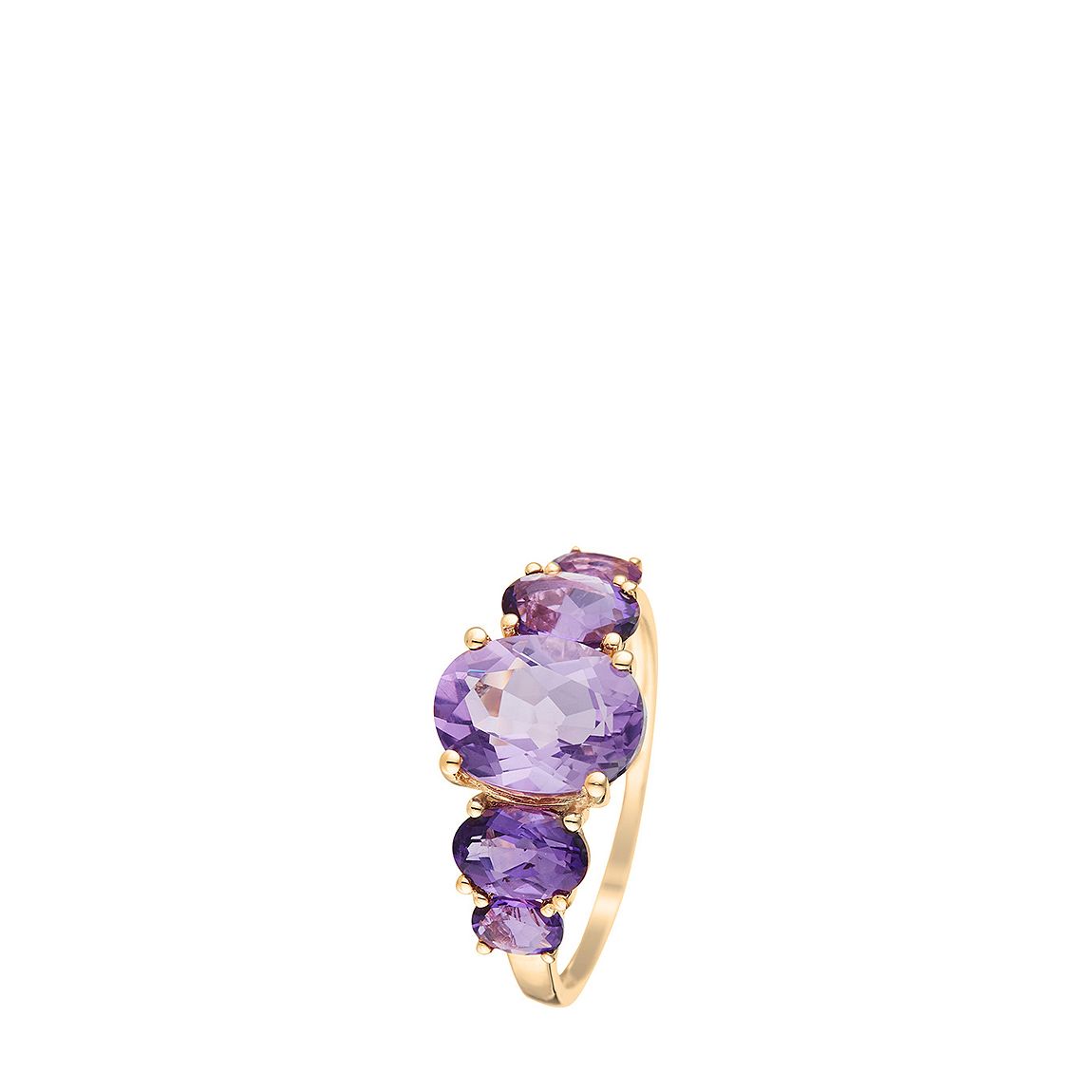 Yellow Gold/Purple Amethyst Ring main product photo