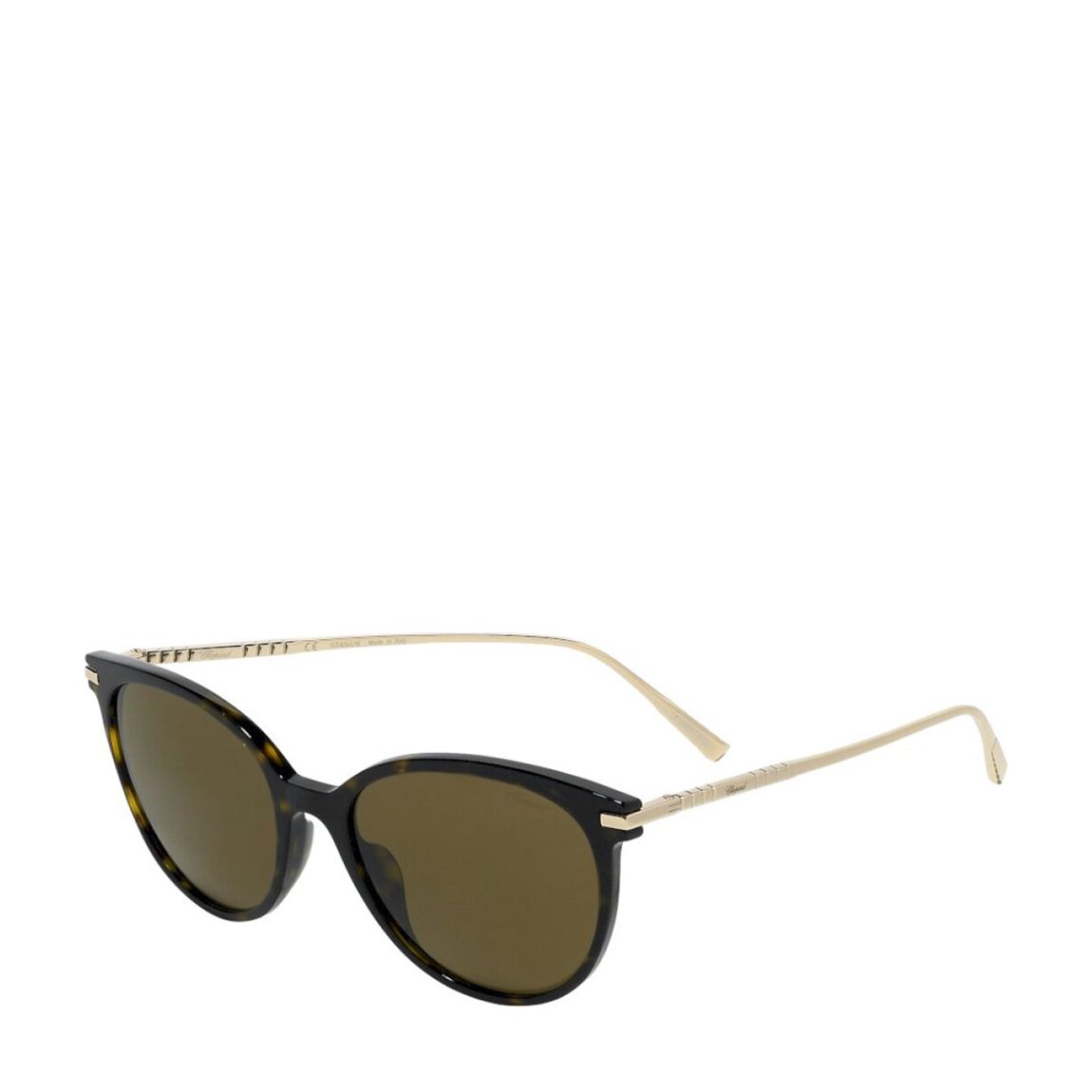 Women's Black/Gold Choppard Sunglasses 56mm main product photo