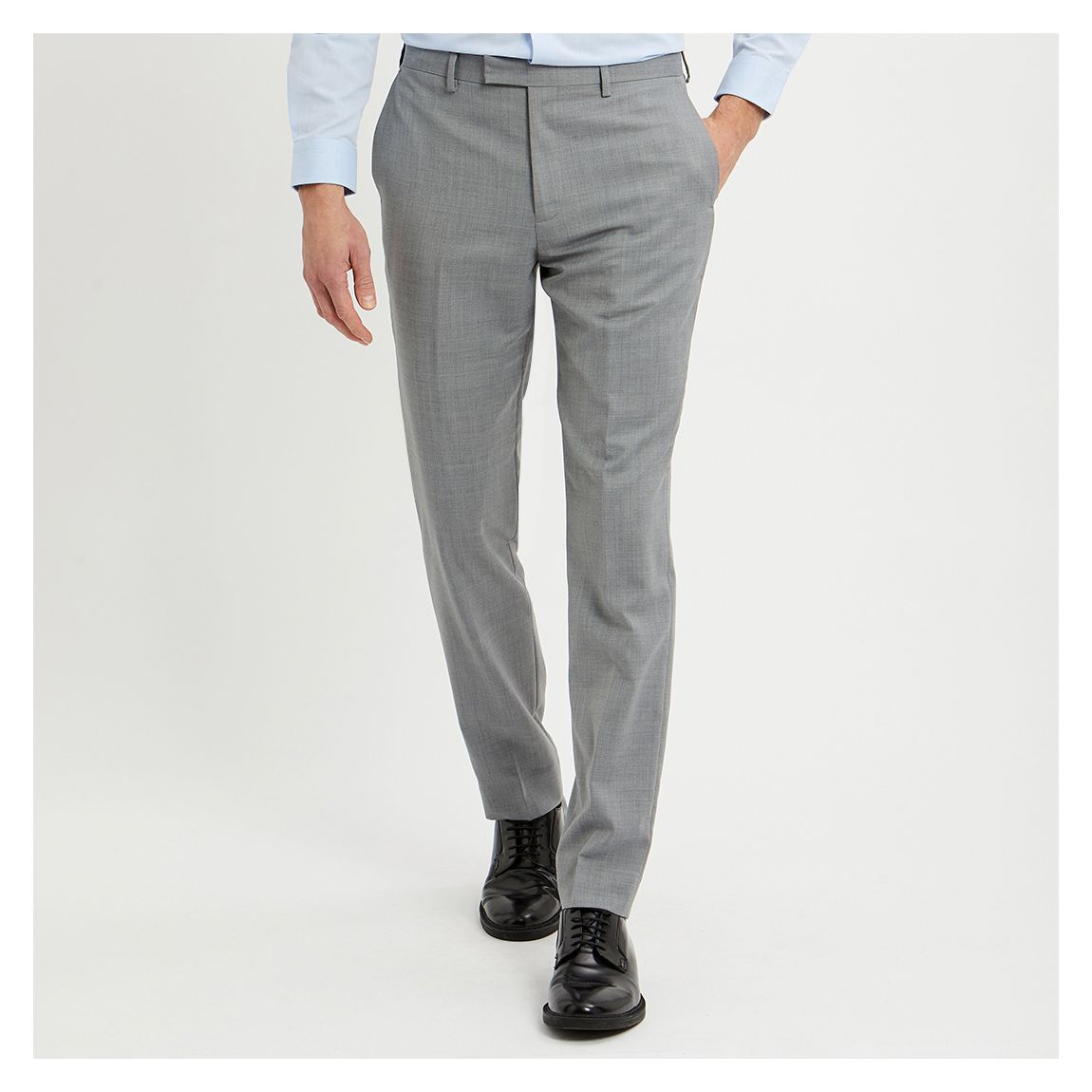 Grey Field Wool Blend Suit Trousers main product photo