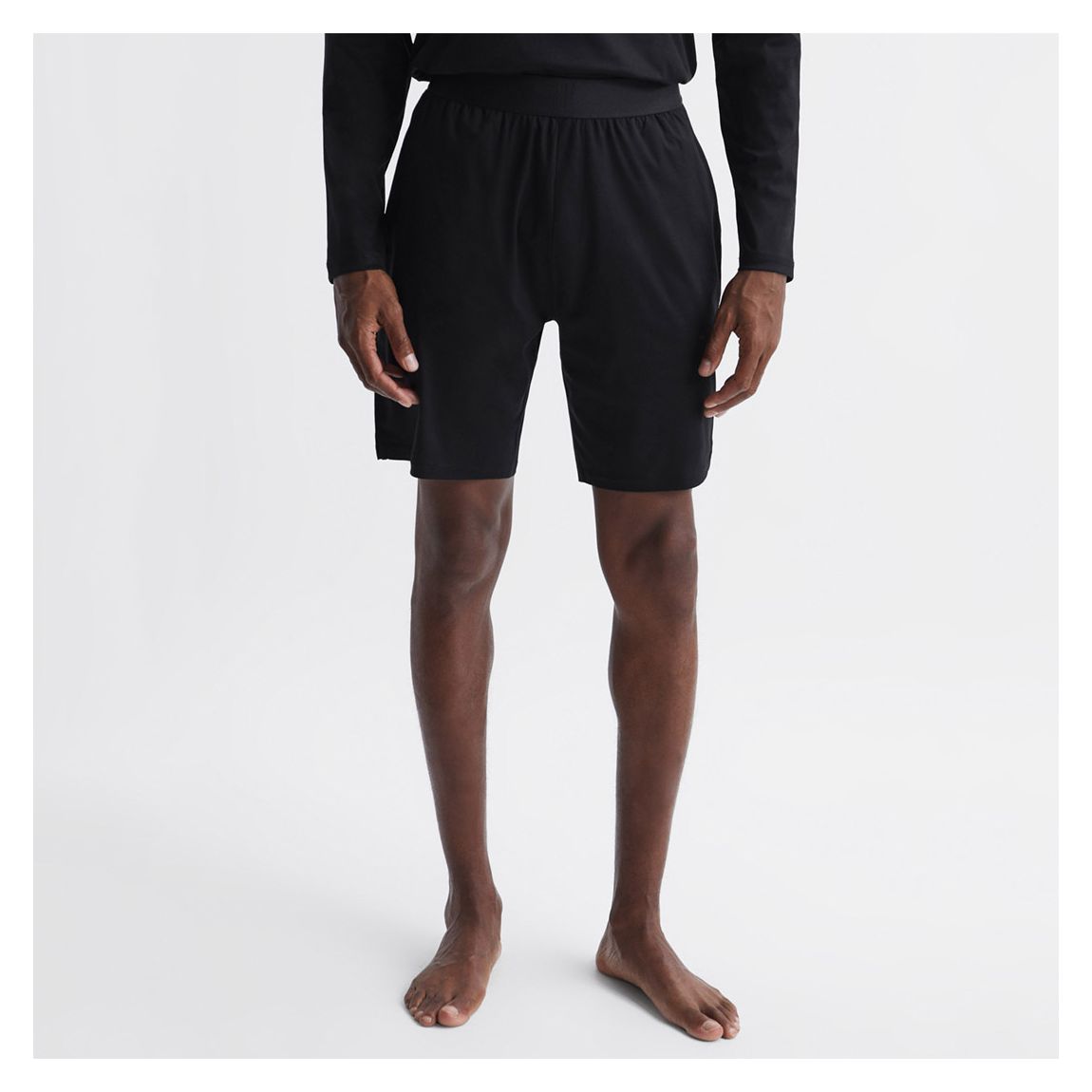 Black Banks Cotton Lounge Shorts main product photo