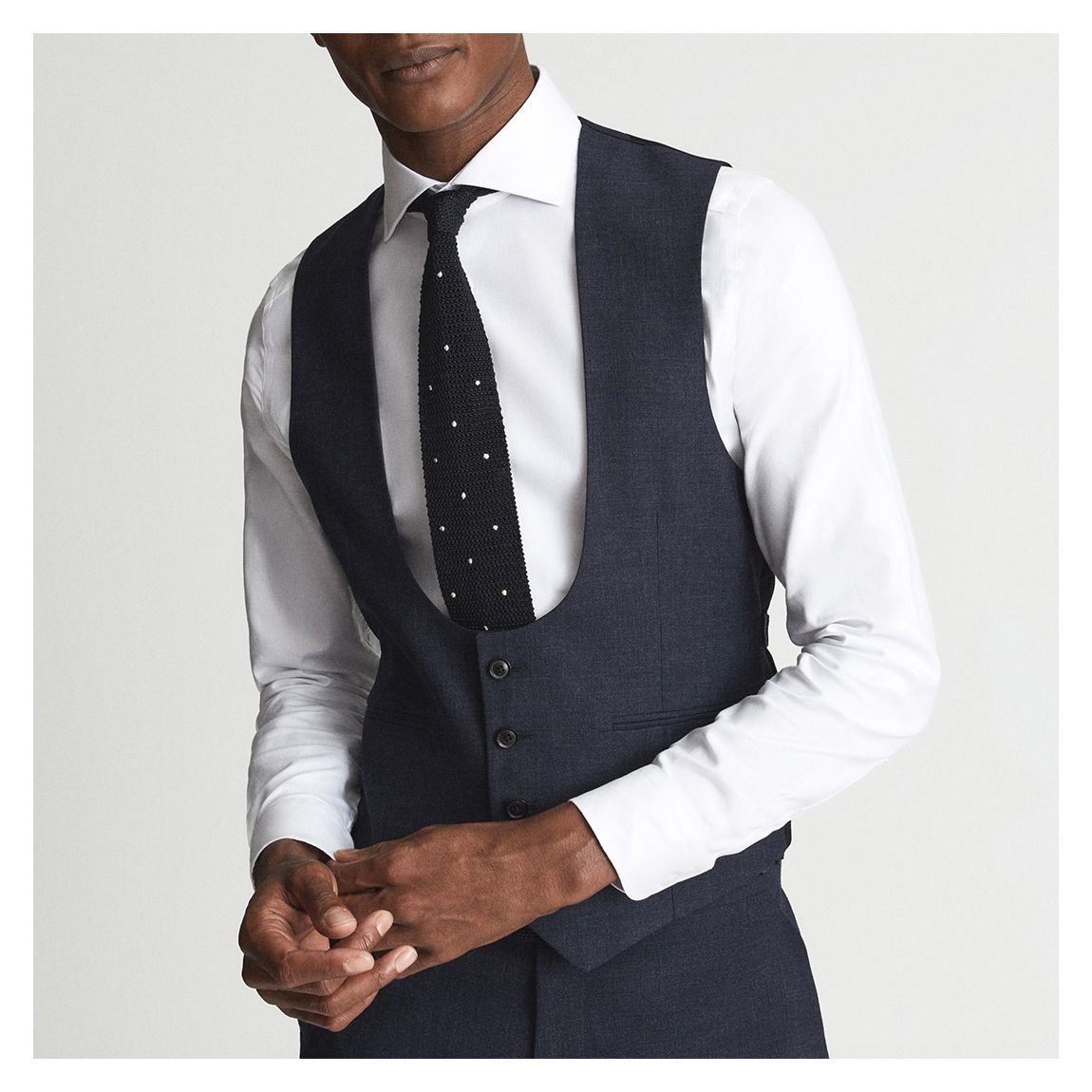 Navy Hitch Wool Horseshoe Waistcoat main product photo