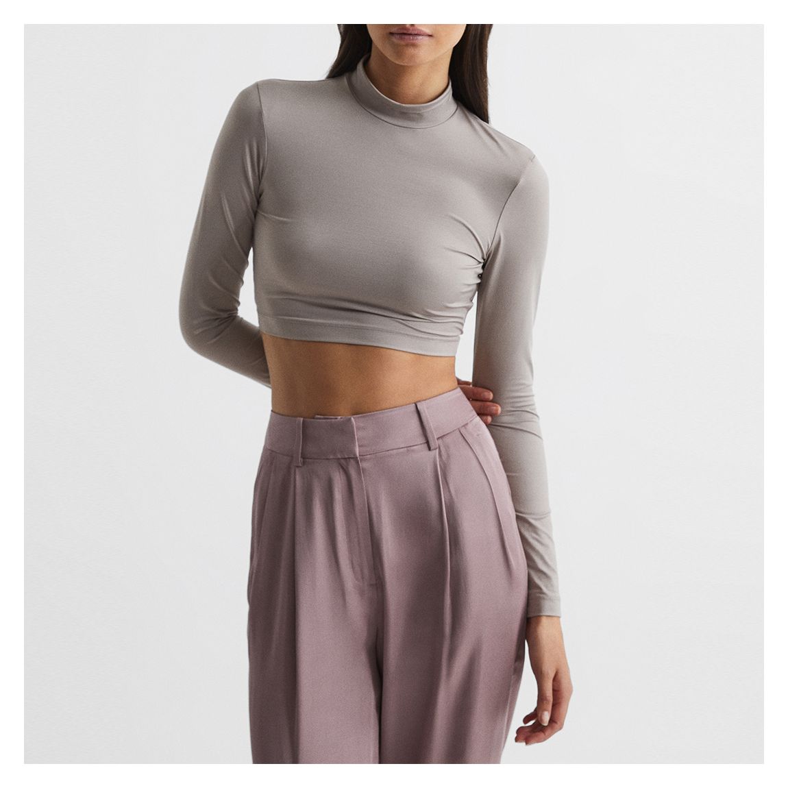Mink Bobbi High Neck Top main product photo