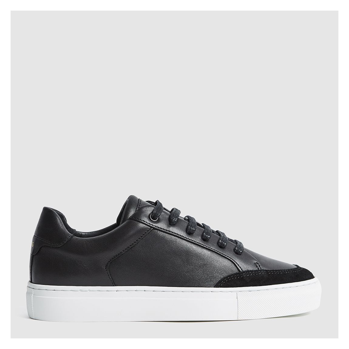 Black Finley Low Top Leather Trainers main product photo