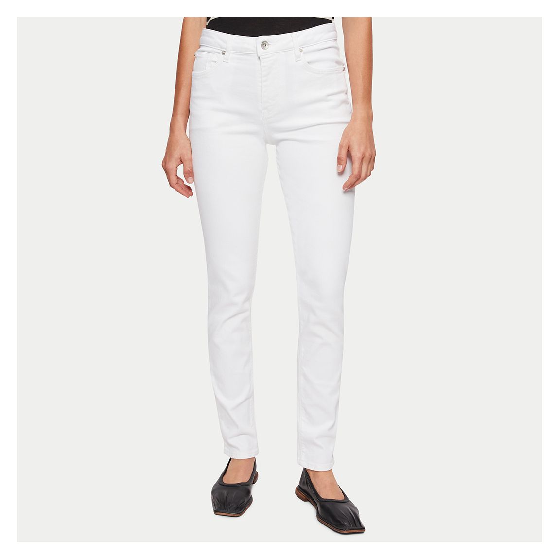 White Hayne Slim Stretch Jeans main product photo