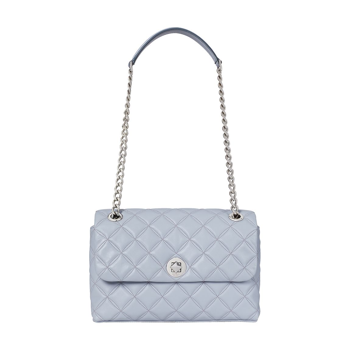 Crystal Blue Natalia Medium Flap Shoulder Bag main product photo