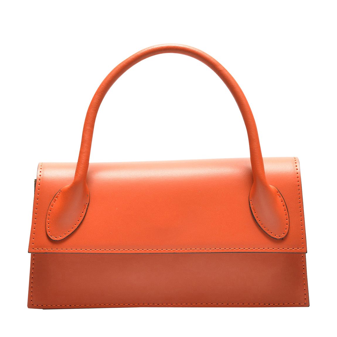 Orange Leather Crossbody Bag main product photo