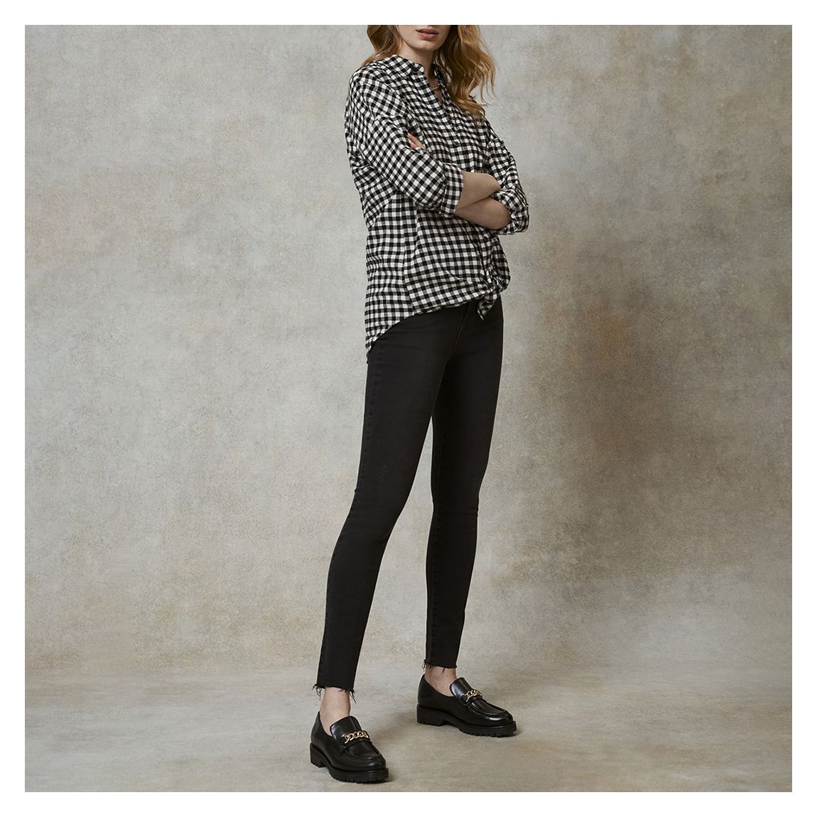 Black Joliet Skinny Stretch Jeans main product photo