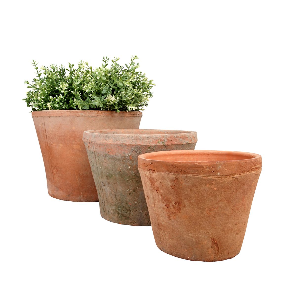 Set of 3 Terracotta Pots main product photo