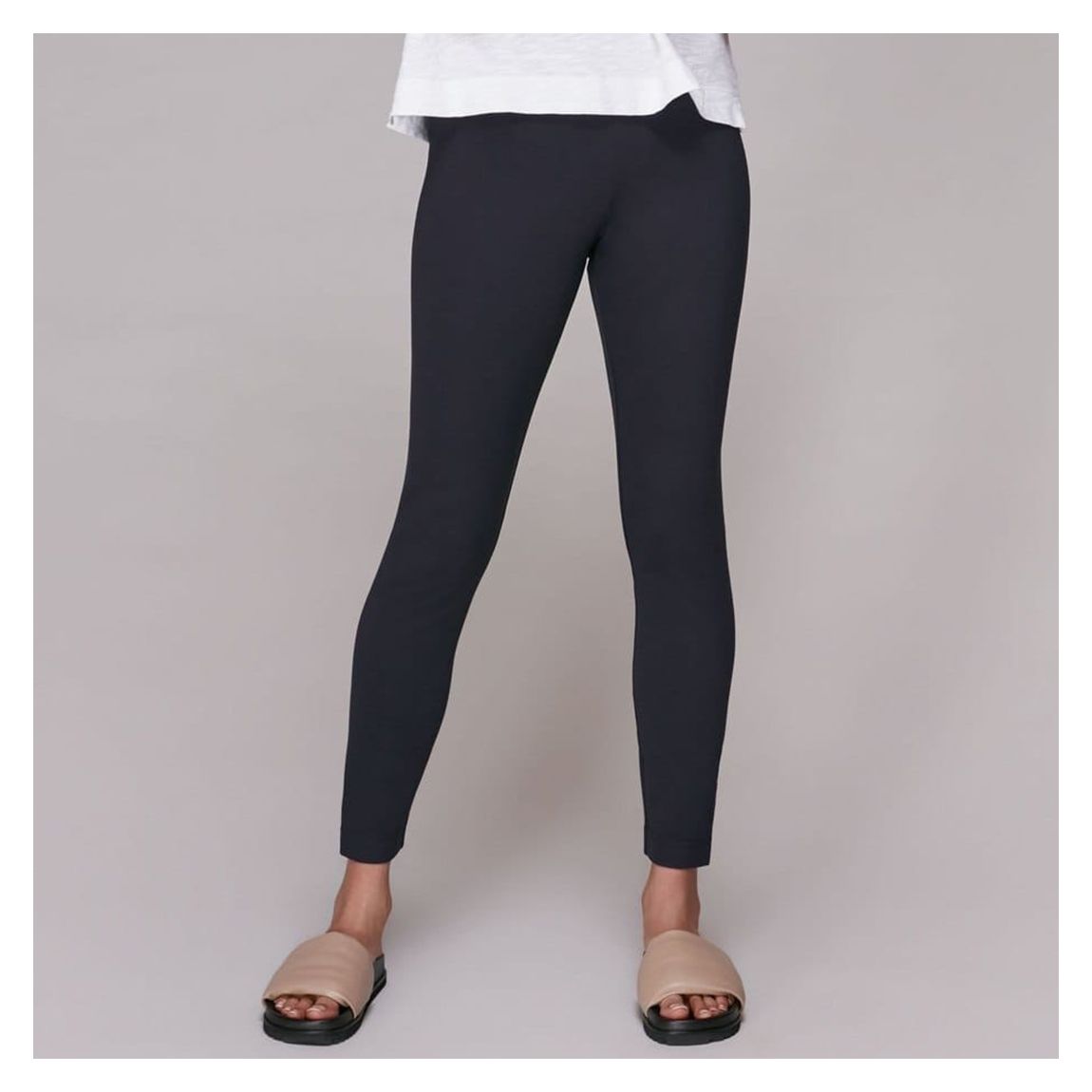 Navy Slim Fit Ponte Trousers main product photo