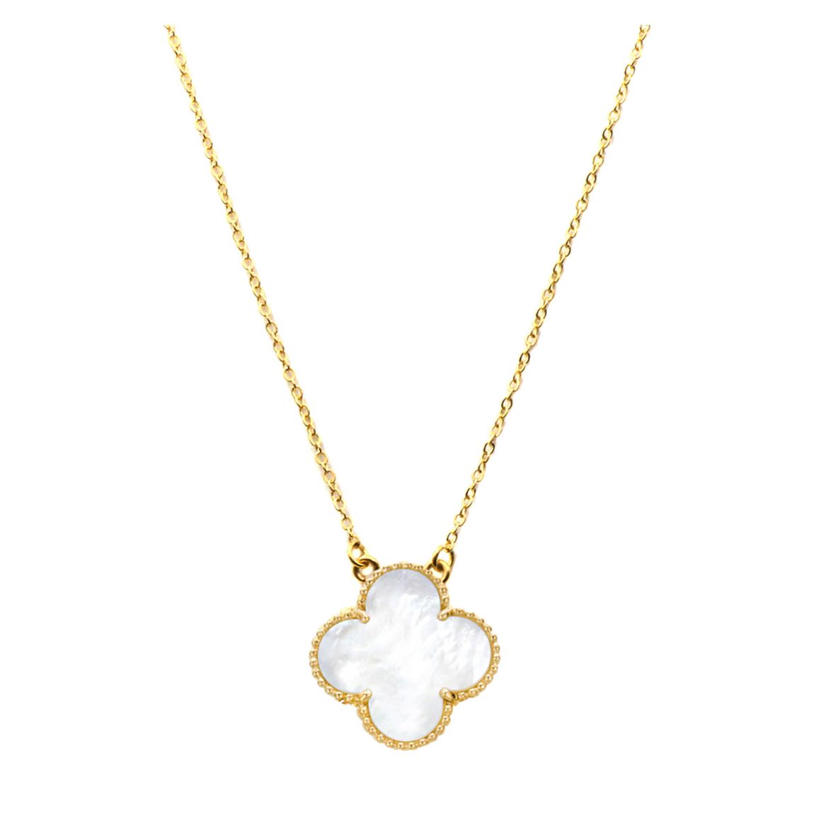18K Gold Embellished & Mother Of Pearl Reversible Necklace main product photo