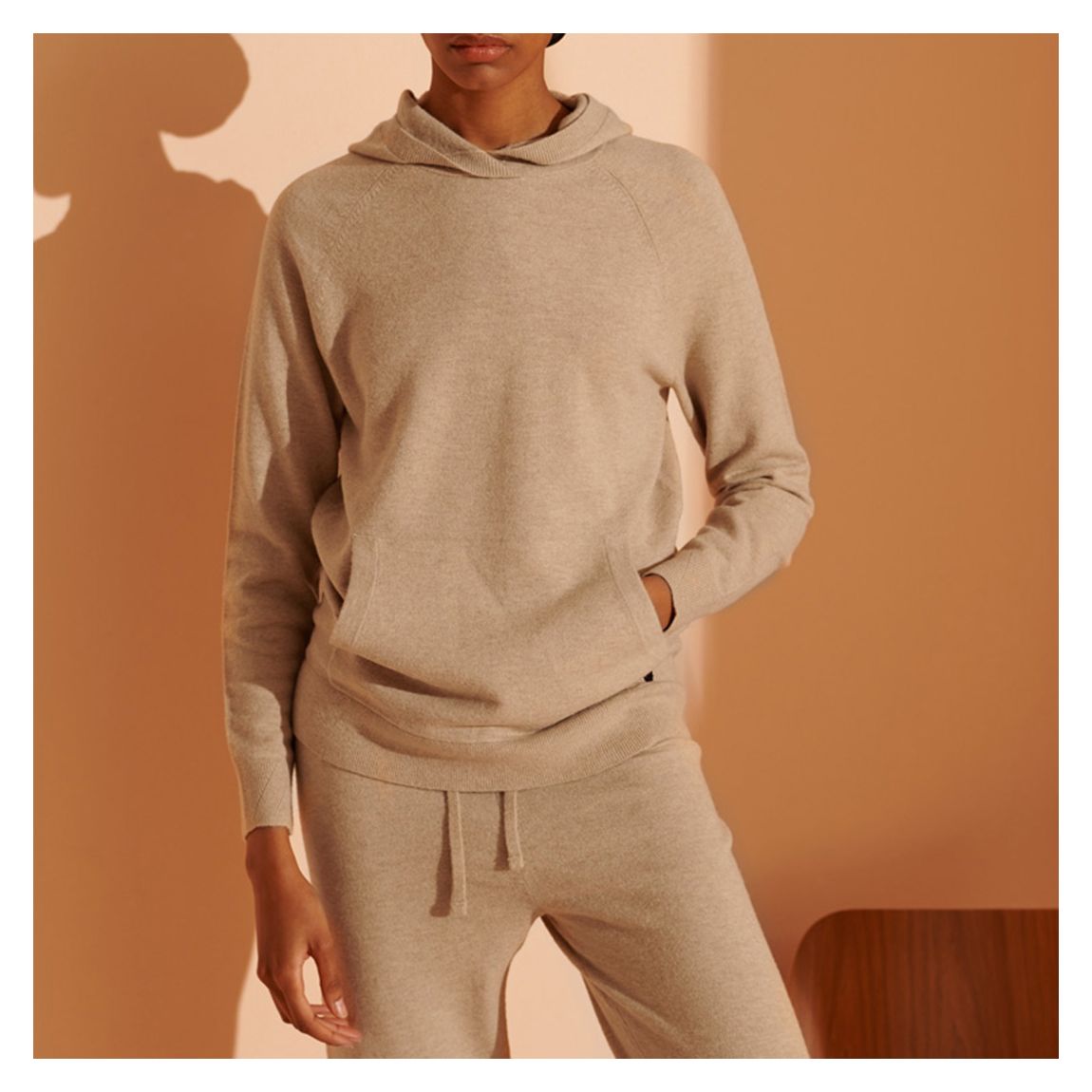 Marl Yak Knit Hoodie main product photo