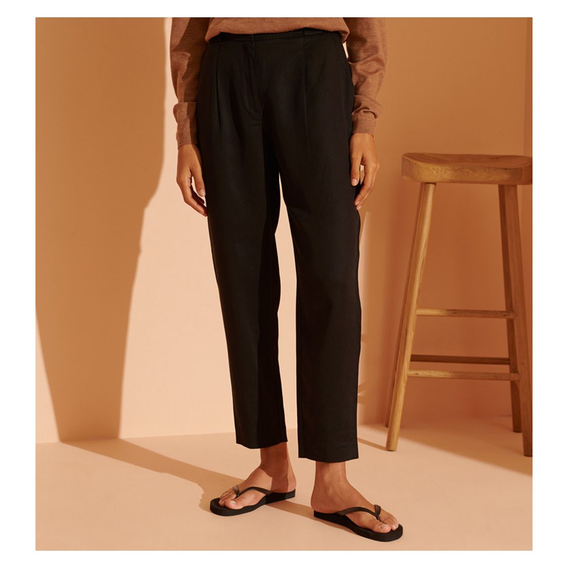 Black Classic Tencel Trousers main product photo