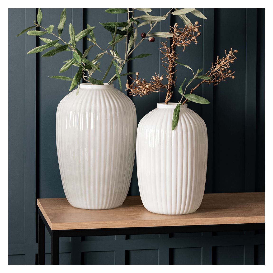 Fjord Medium Vase, White main product photo