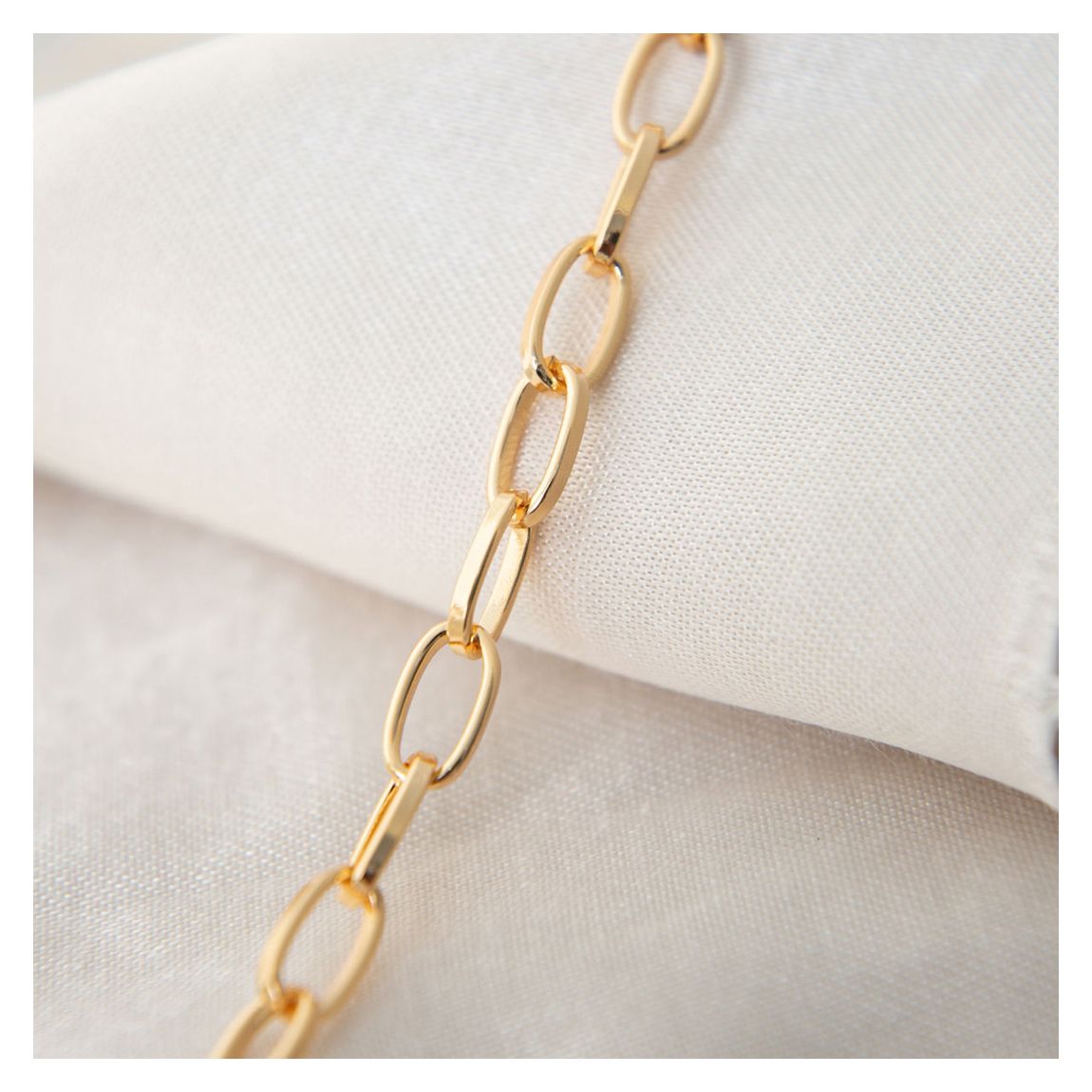 Yellow Gold Chain Ankle Bracelet main product photo