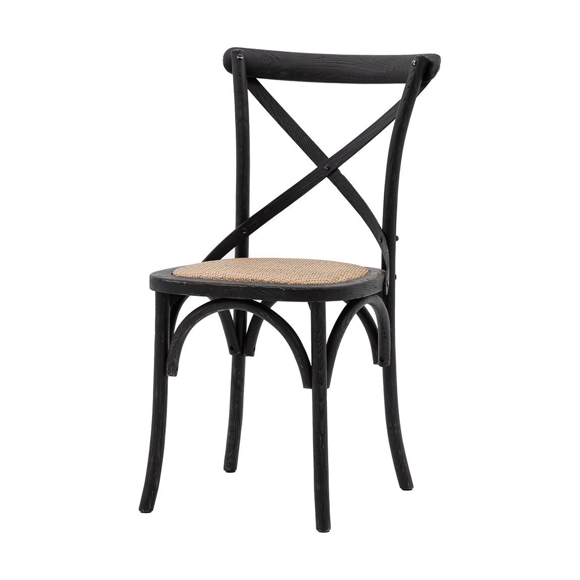 Agoura Chair Black/Rattan, Set of 2 main product photo