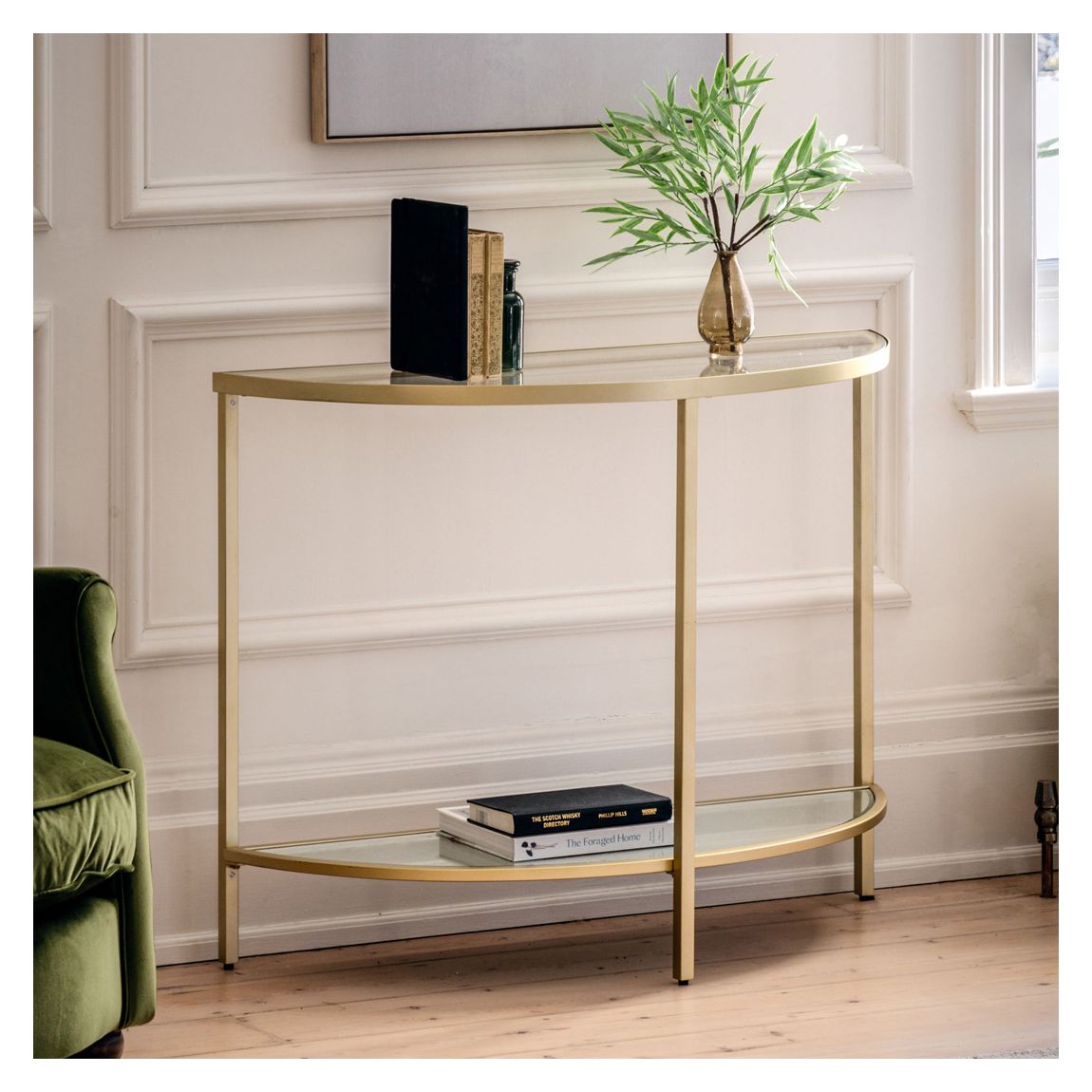 Danville Console Table, Champagne main product photo