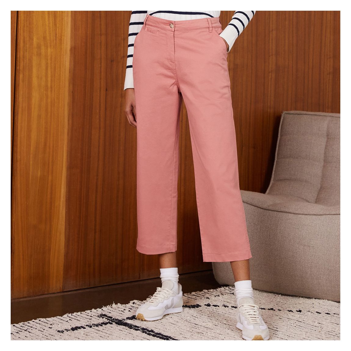 Pink Mirabell Relaxed Chino main product photo