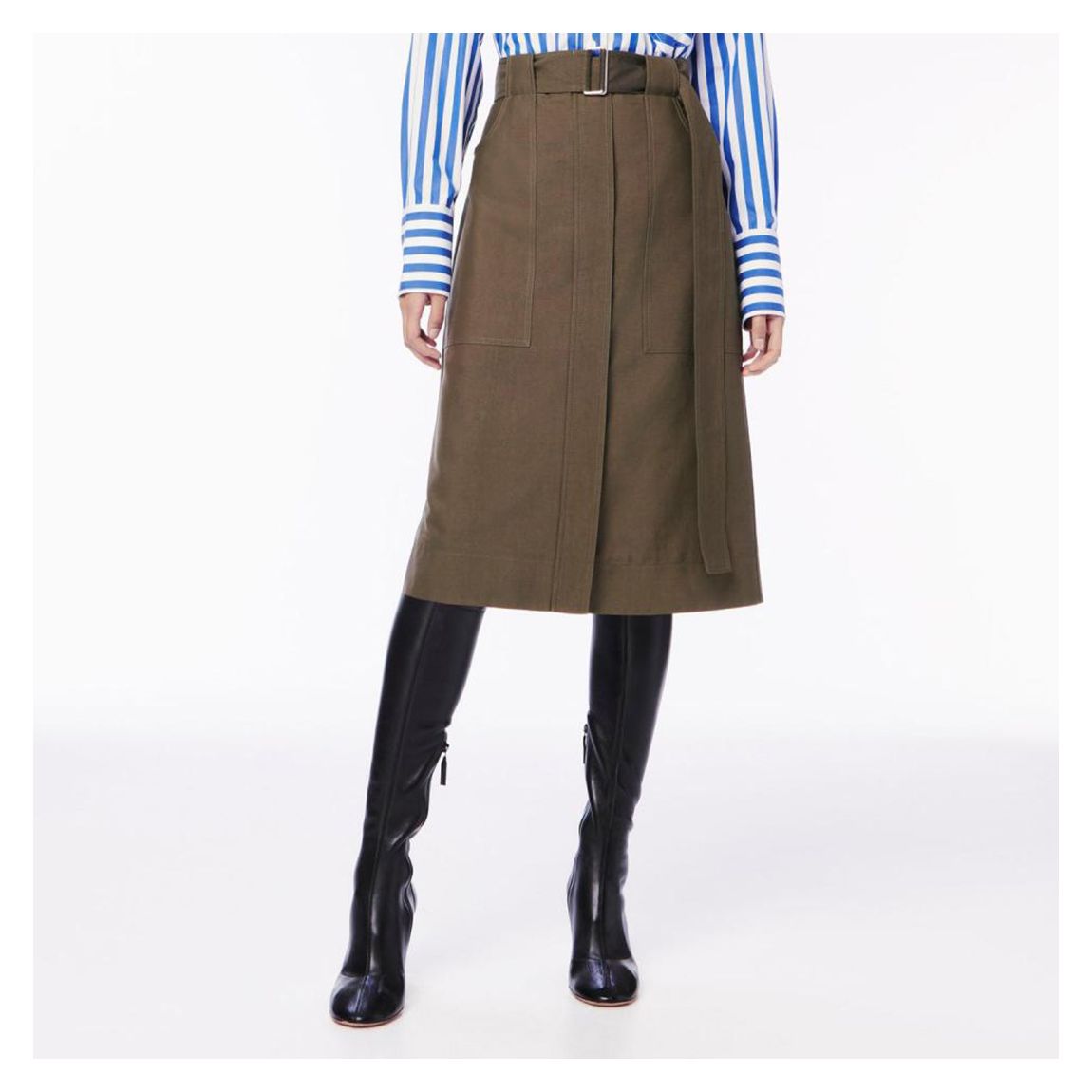 Khaki Utility Skirt main product photo