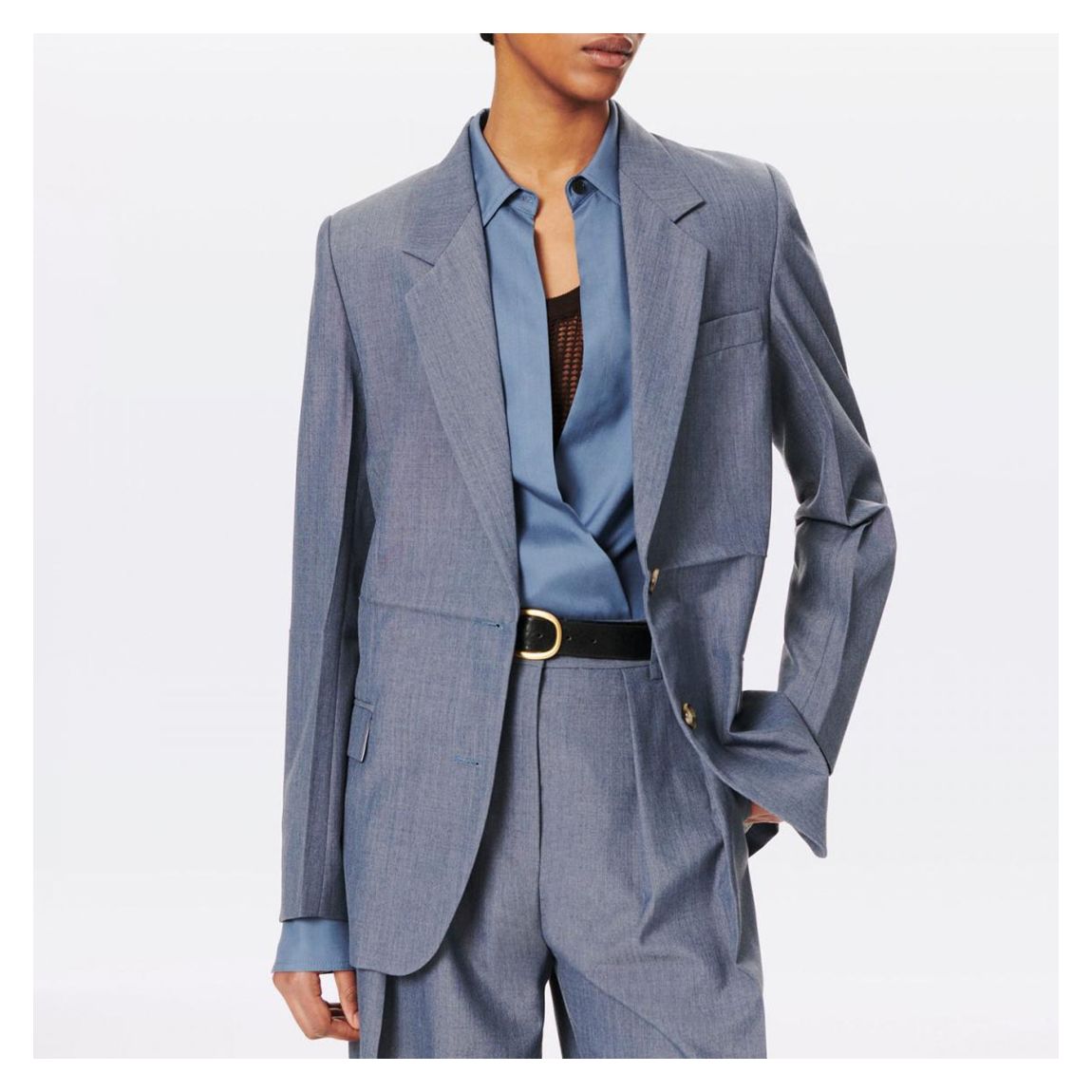 Blue Single Breasted Tailored Jacket main product photo