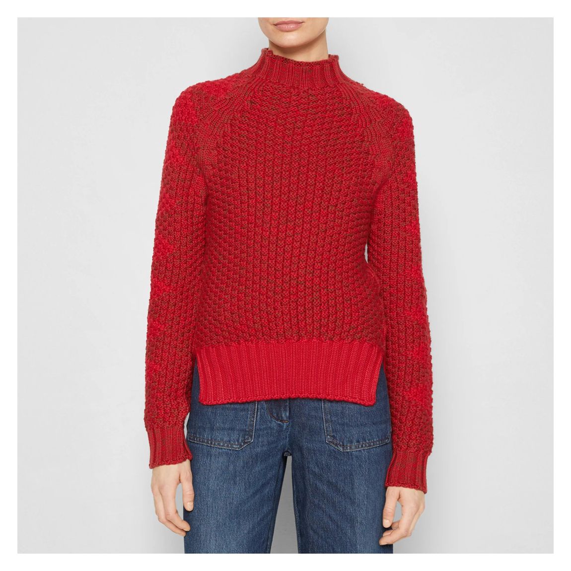 Red Textured Wool Jumper main product photo