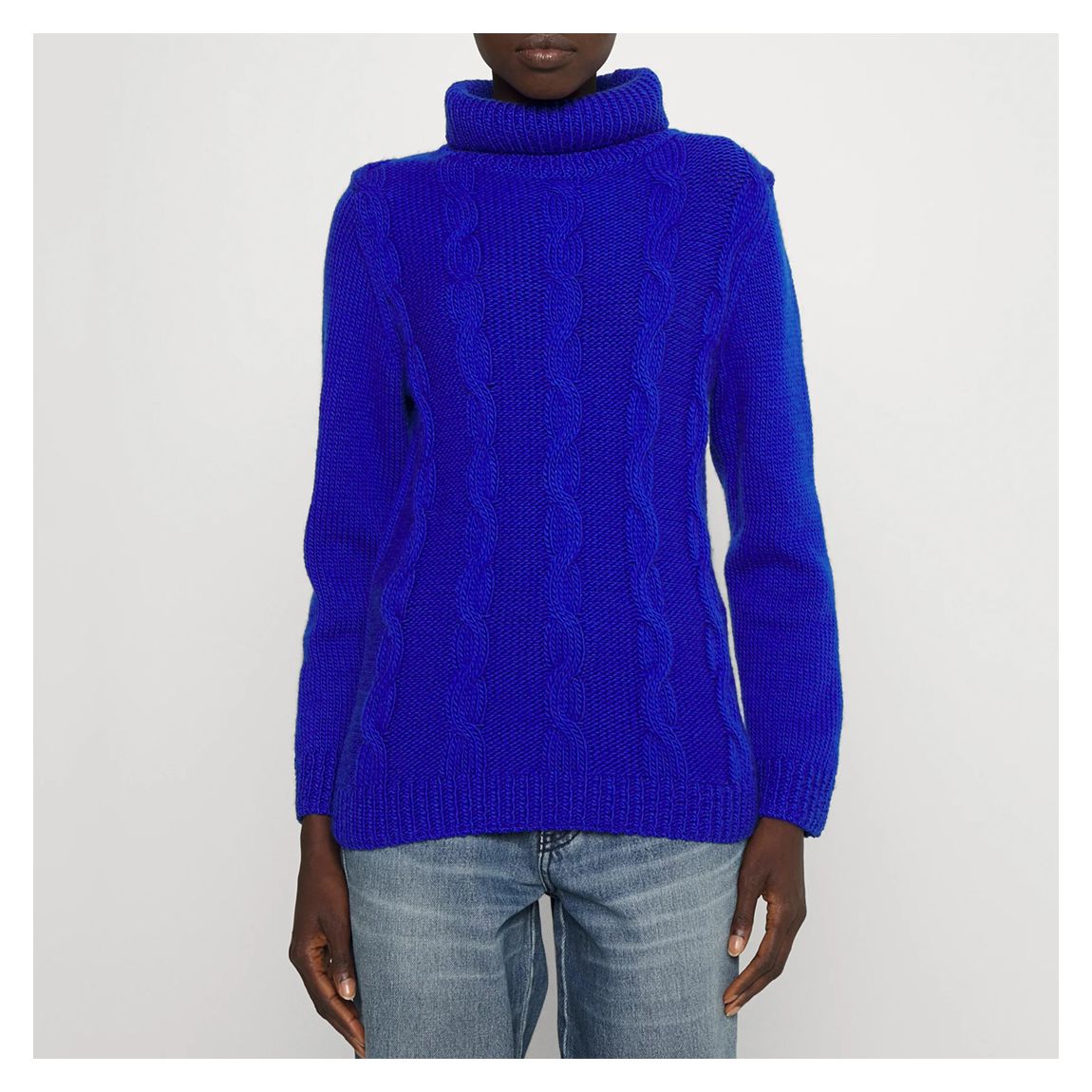 Royal Blue Cable Jumper main product photo