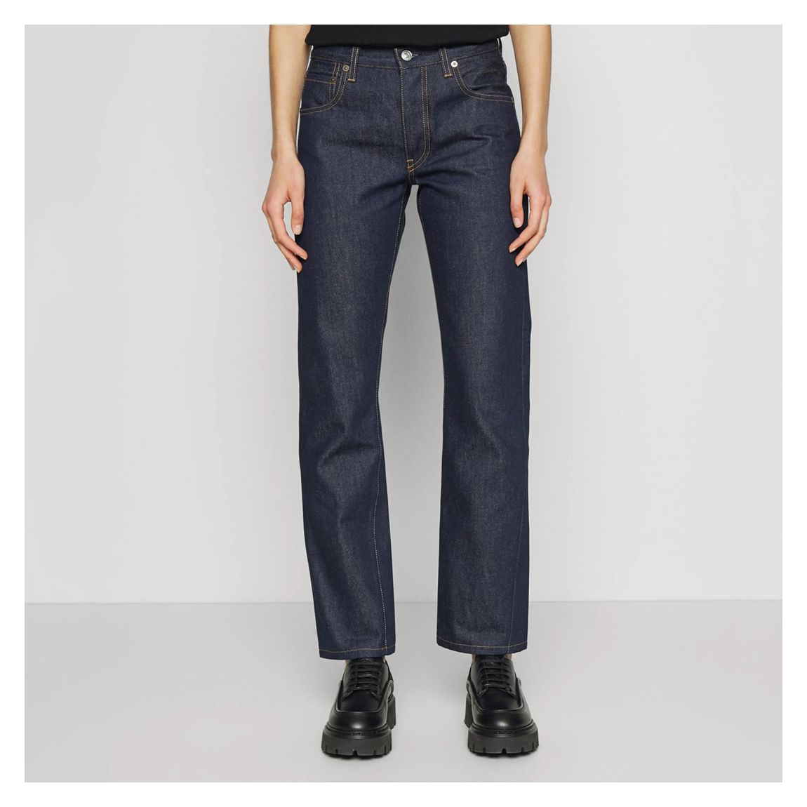 Indigo Olivia Straight Leg Cotton Jeans main product photo