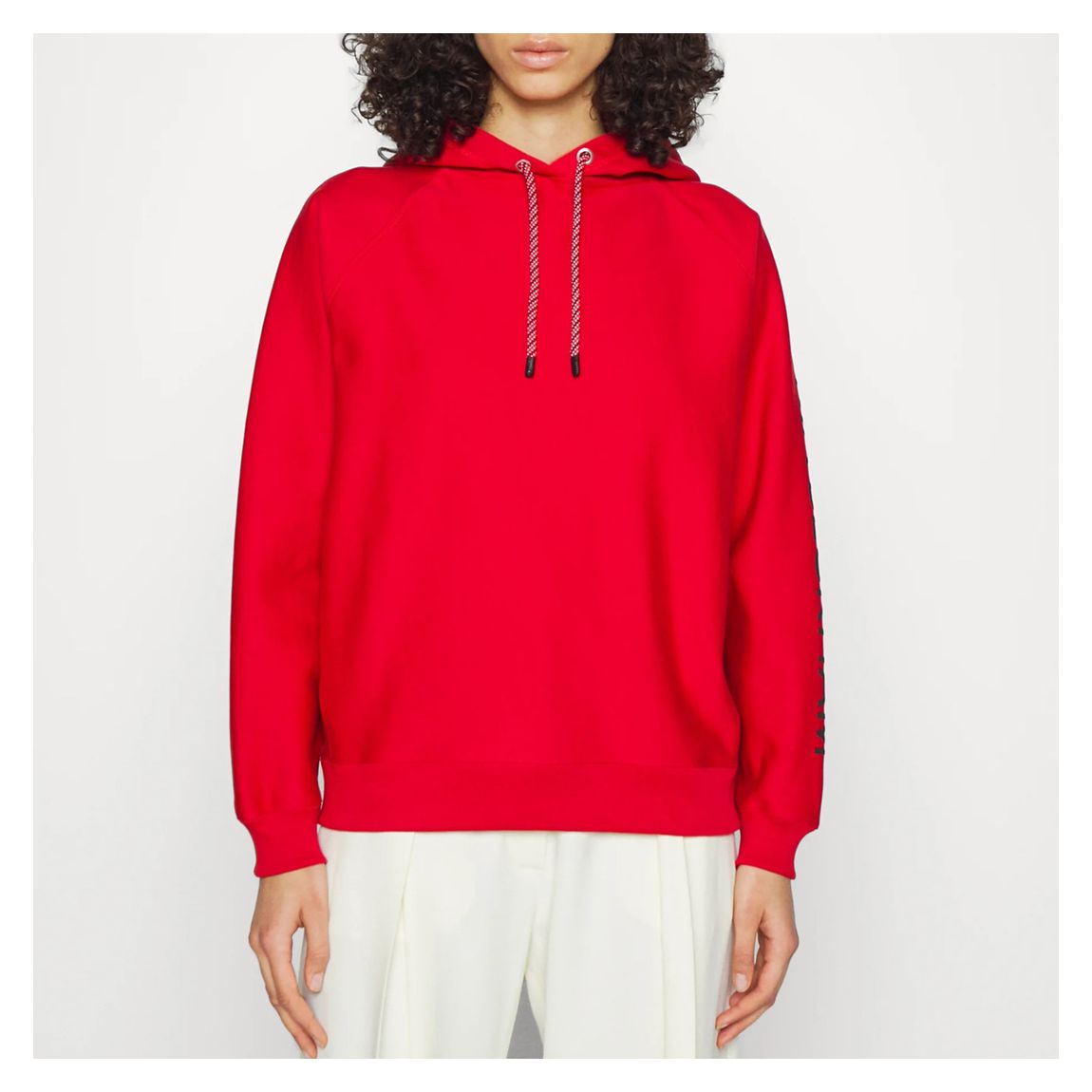 Red Cotton Logo Hoodie main product photo