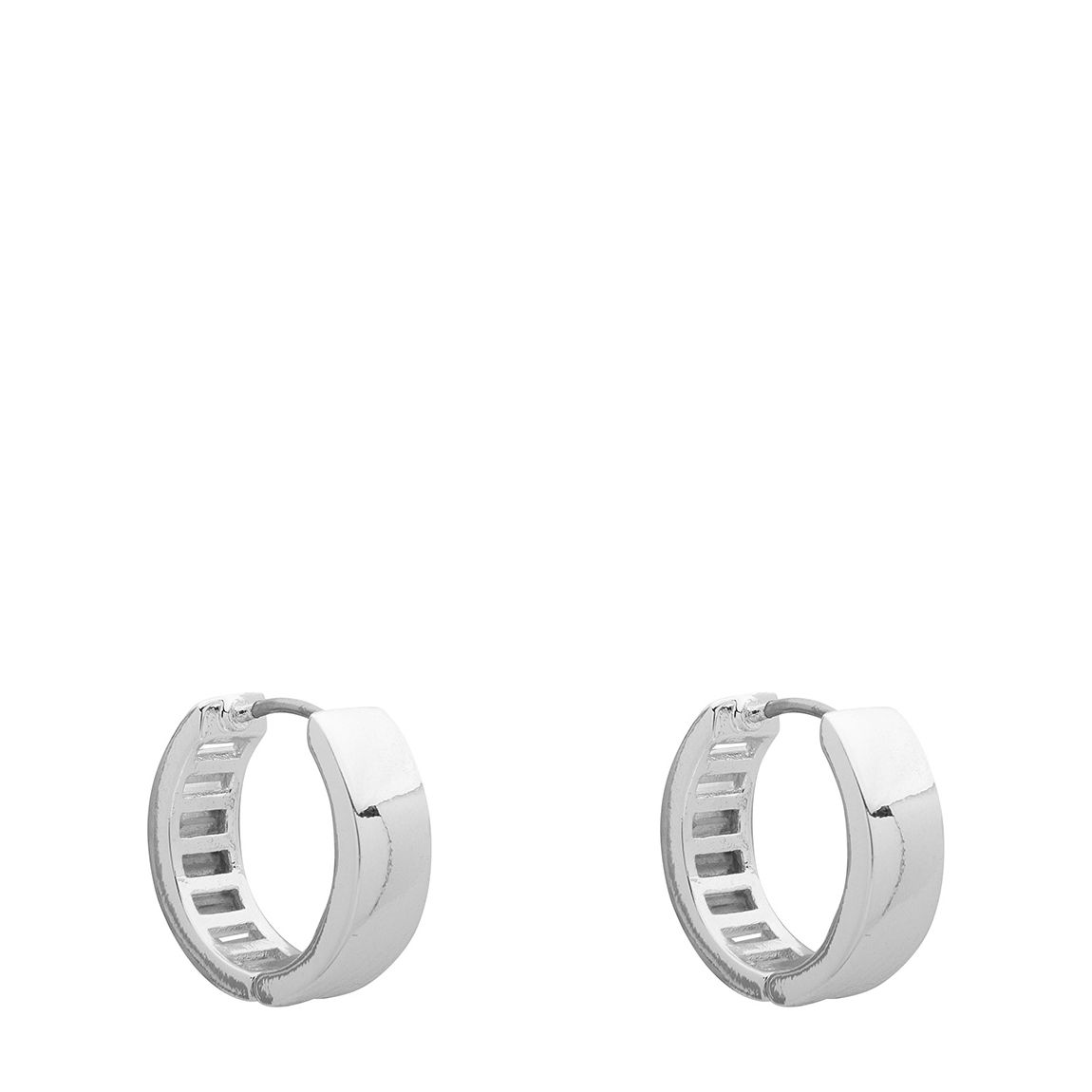Silver Cz Huggie Earrings main product photo