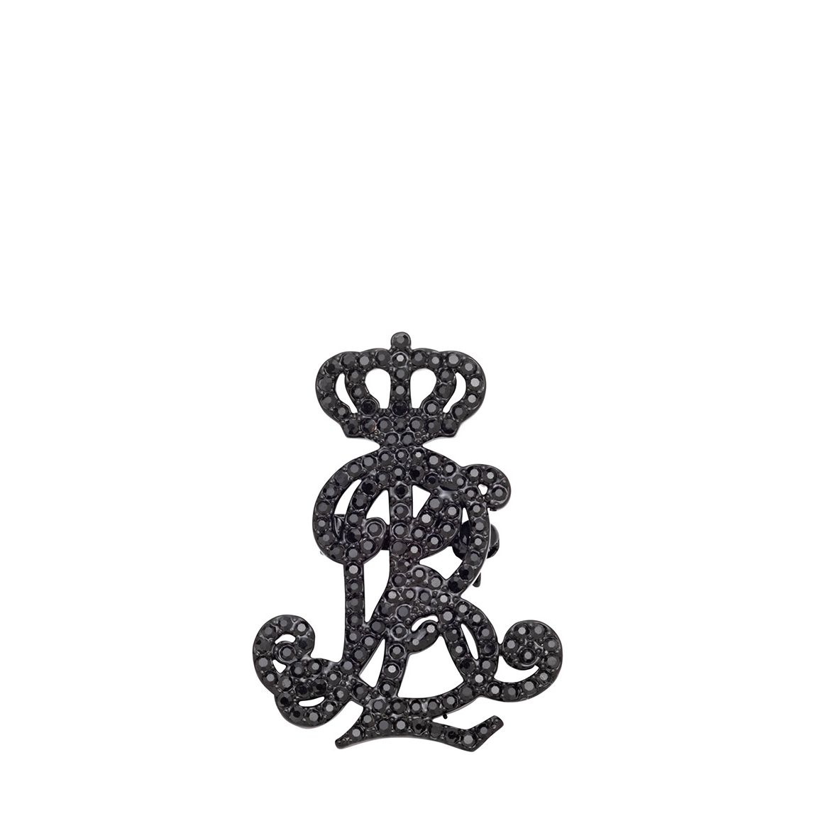 Multicolour Jet Black Pave Script Pin main product photo