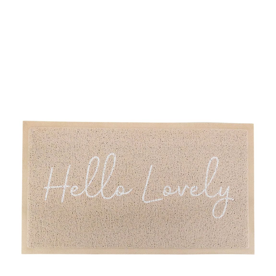 Beige Hello Lovely Doormat (70 x 40cm) main product photo