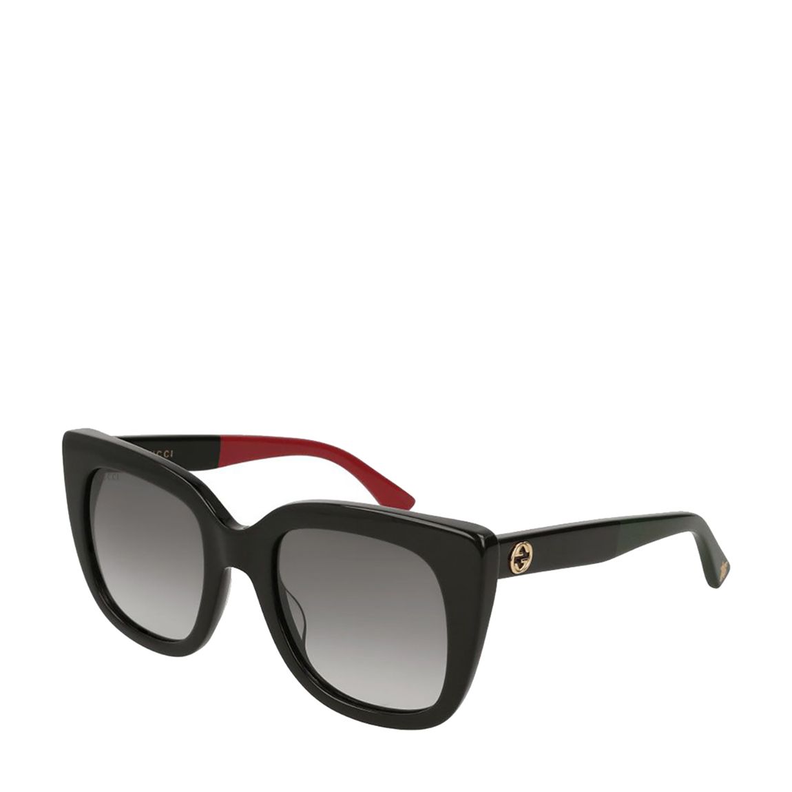 Women's Black/Red Gucci Sunglasses 51mm main product photo