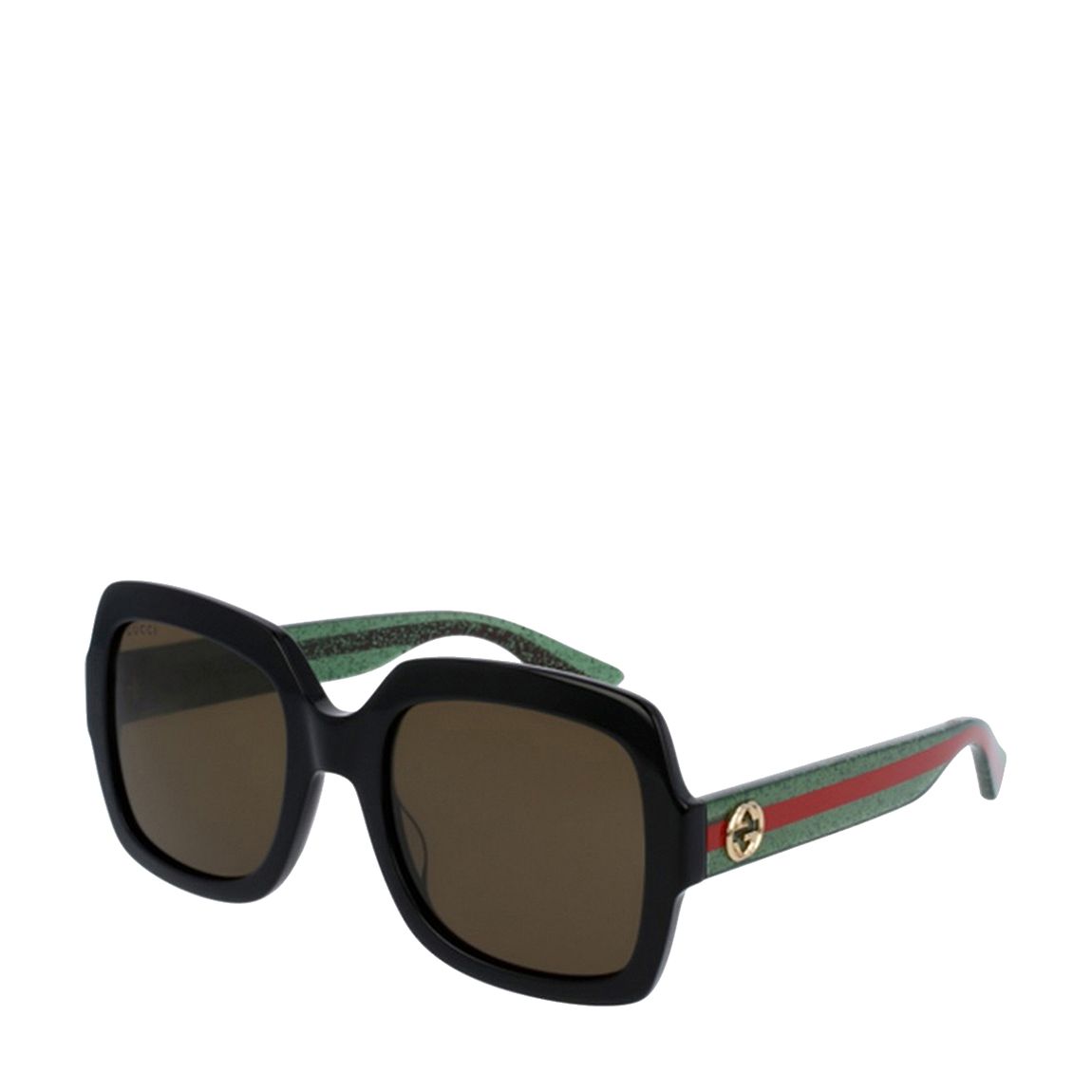 Women's Black/Brown Gucci Sunglasses 54mm main product photo