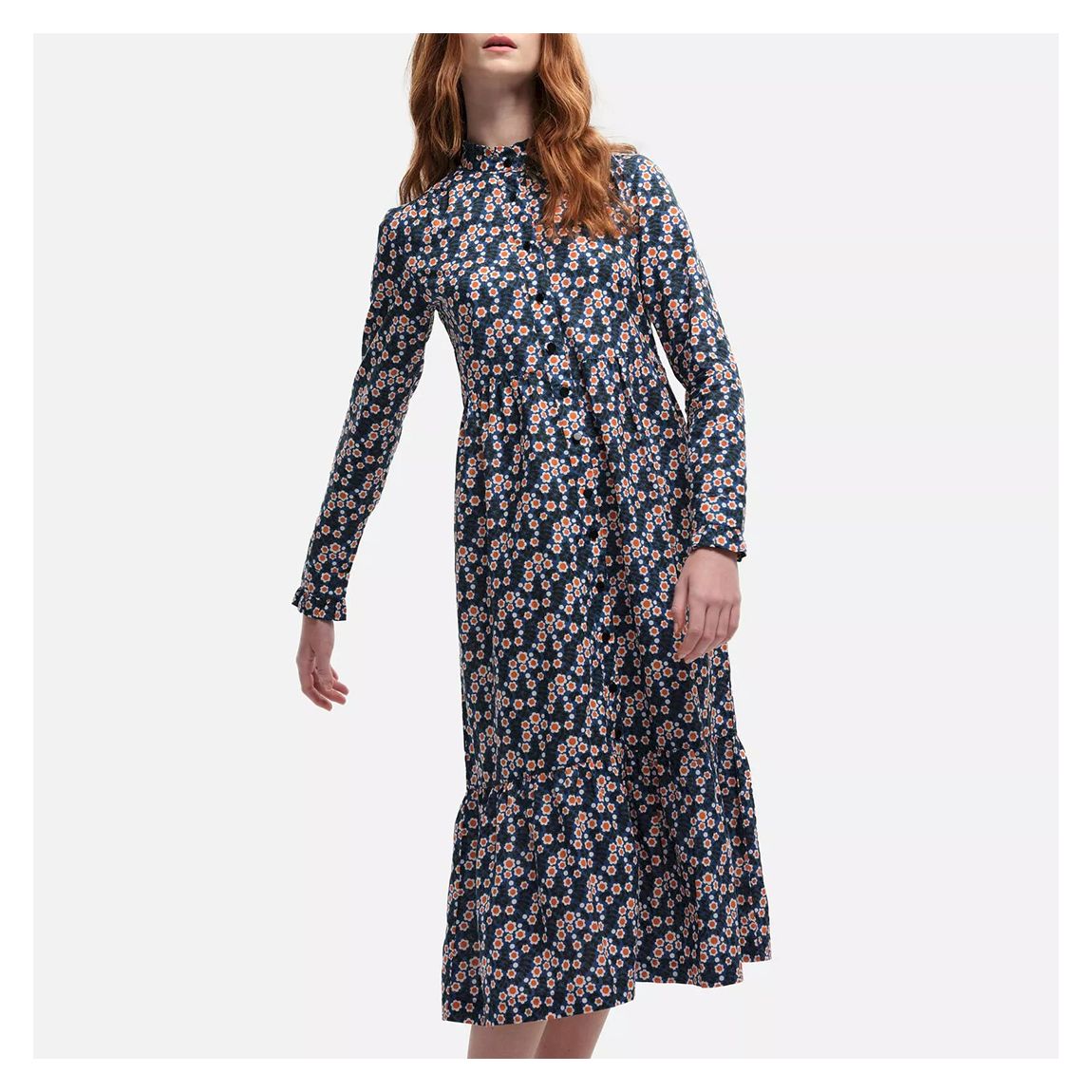 Navy Orla Kiely Cotton Dress main product photo