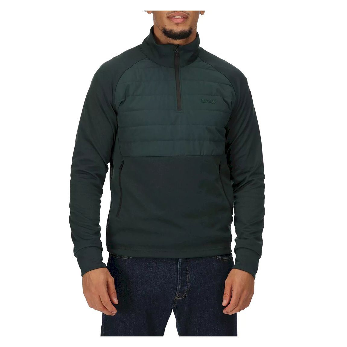 Green Soft Shell 1/2 Zip Fleece main product photo