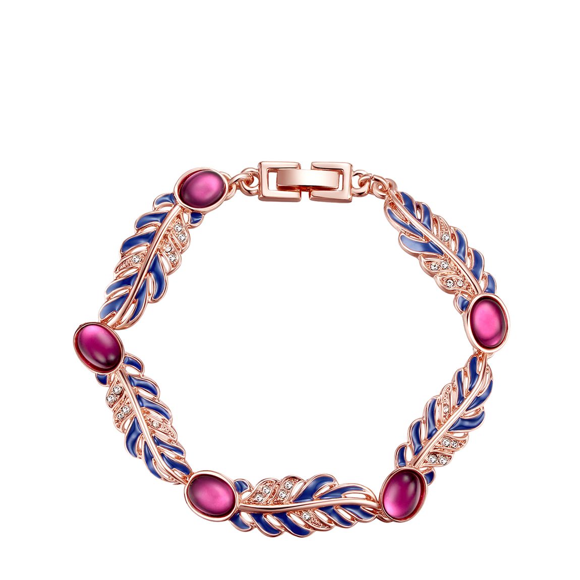 Rose Gold/Pink Swarovski Crystal Bracelet main product photo