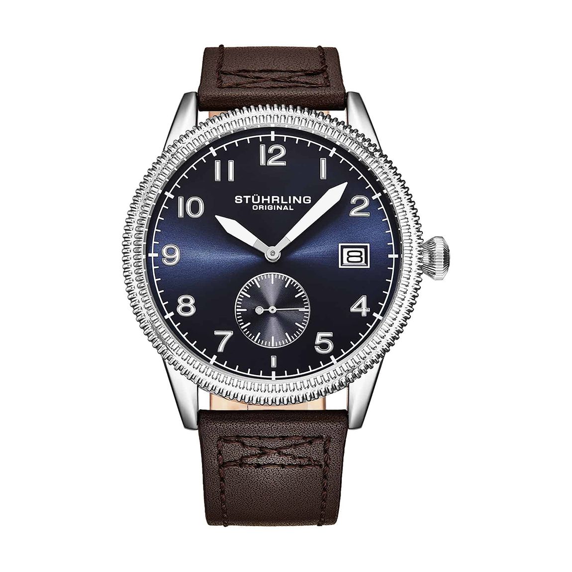 Men's Brown/Blue Wingman Quartz Aviator Watch 44mm main product photo